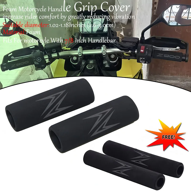Motorcycle Grips Sponge Handlebar Covers FIT For Z650 Z500 Z750 Z800 Z900 RS Z1000 Z250 Z400 Z1000SX Accessories Handle Bar Grip