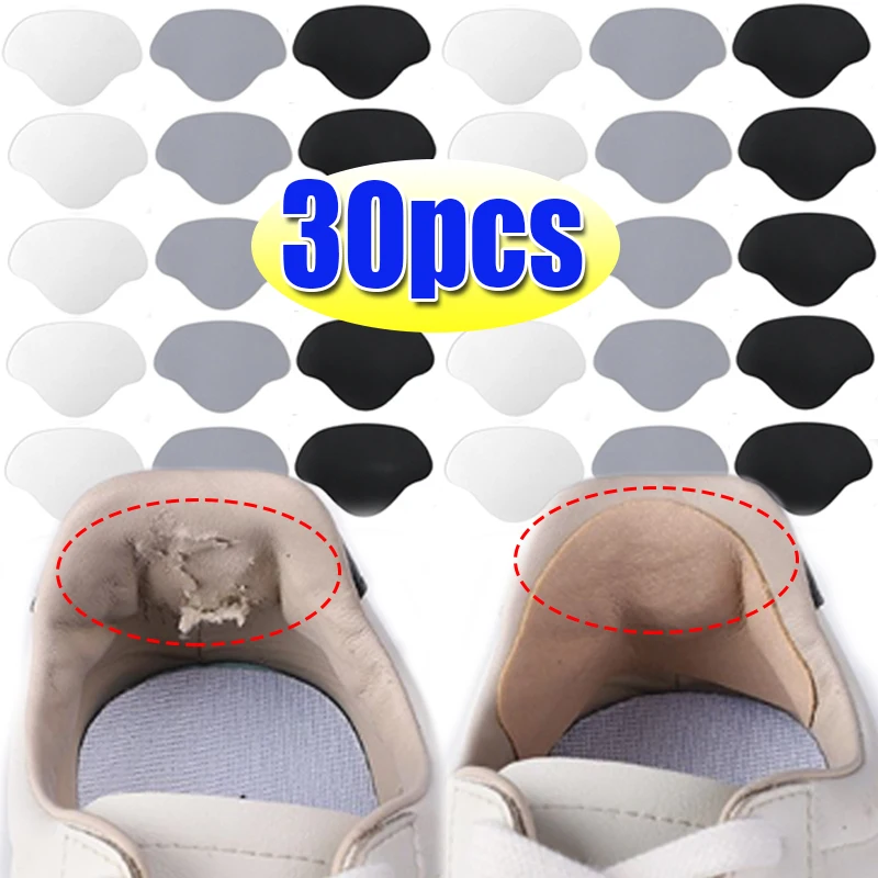 

Adjustable Size Sneaker Heel Repair Stickers 6/30pcs Invisible Wear-resistant Heel Repair Pad Repair Shoe Hole Pad Back Sticker