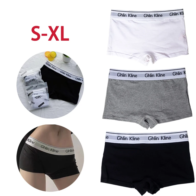 Unisex Boxer underwear women couple sports shorts cotton 100% yoga panty for female Underpants