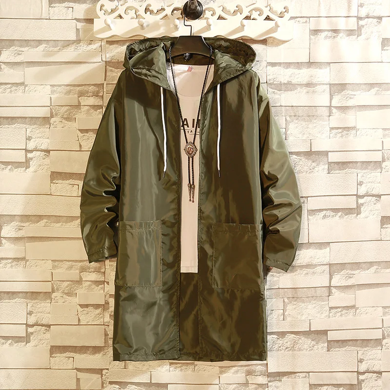 

Свободное мужское и женское студенческое пальто с капюшоном средней длины, уличная тонкая ветровка, кардиган, карнавальный костюм, осенний сезон