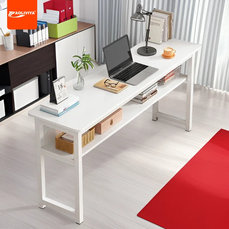 

Aoliviya Desk Simple Double Long Table Wall Narrow Table Student Home Rectangular Workbench Office Computer Table