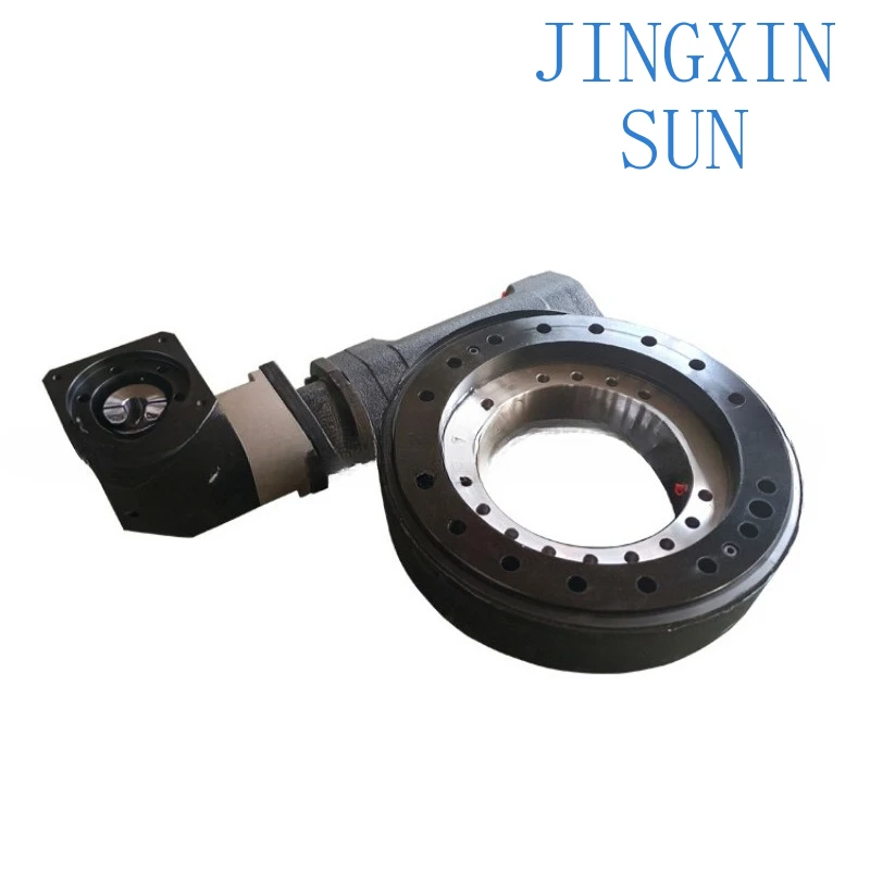 Rotary gear reducer large torque worm gear rotary drive device