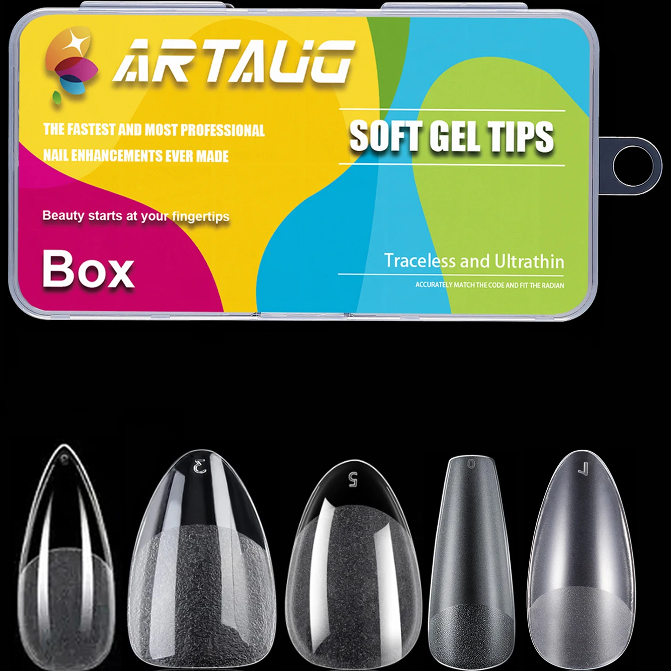 240PCS Short Almond /Medium Ballerina /Short Stiletto Fake Nails-Full Cover Fake Nail Set-Easily Create Your Favorite Nails Art