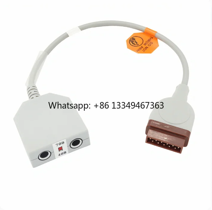 Dual Channel Temperature Adapter Cable 11 Pin Connector Compatible with Medical Patient
