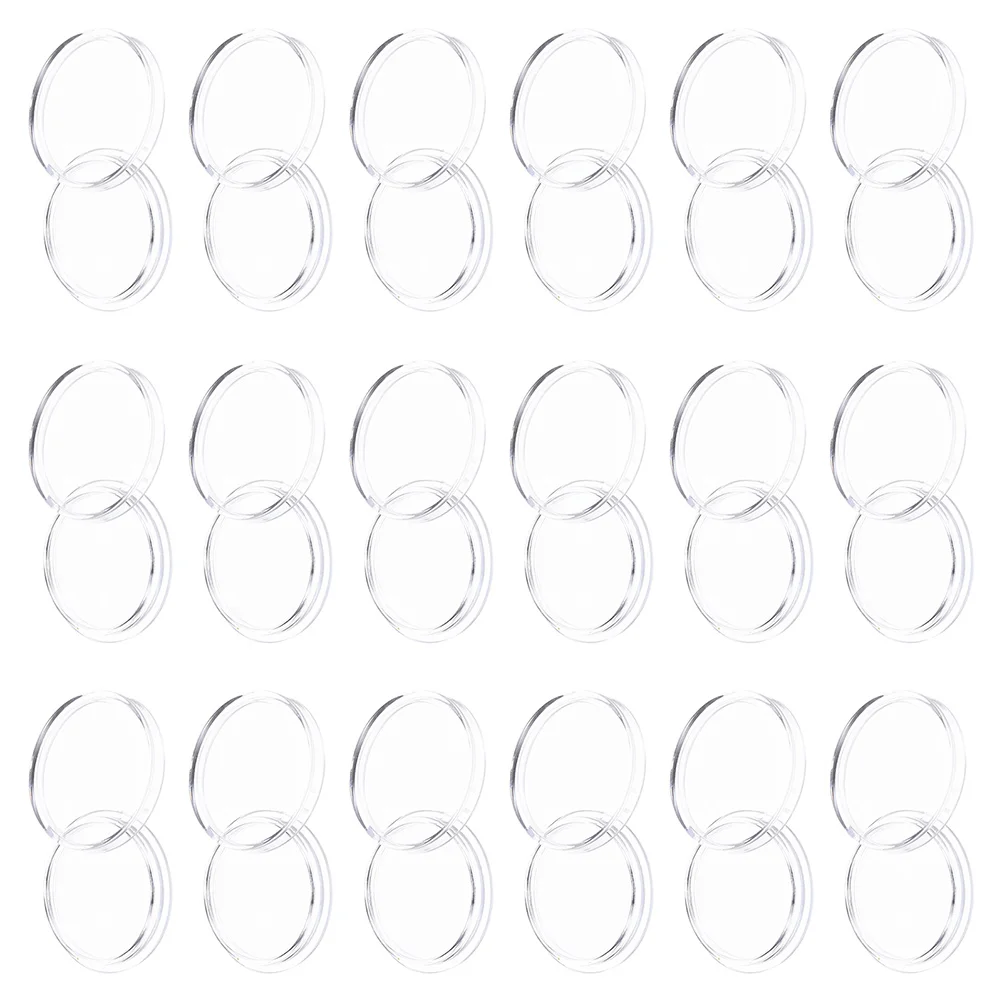 100 Pcs Coin Collection Box Storage Organizer Holder Case Plastic Containers For Collectors Protector Capsule Gifts Exhibitions