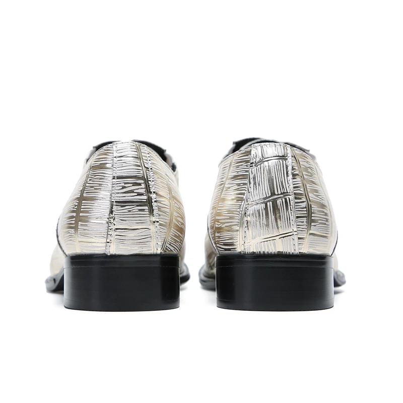 Quadratische quadratische Niet Stil lässige Lederschuhe modische Persönlichkeit bequeme Herren schuhe trend ige Leder neunte Hosen Schuhe – Detail 9