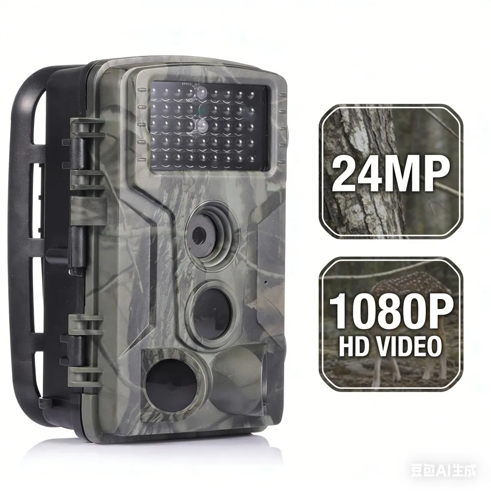

24MP HD 1080P Trail Outdoor Wildlife Camera Clear IR Night Vision IP65 Waterproof Cam Hunting Nature Observation Home Security
