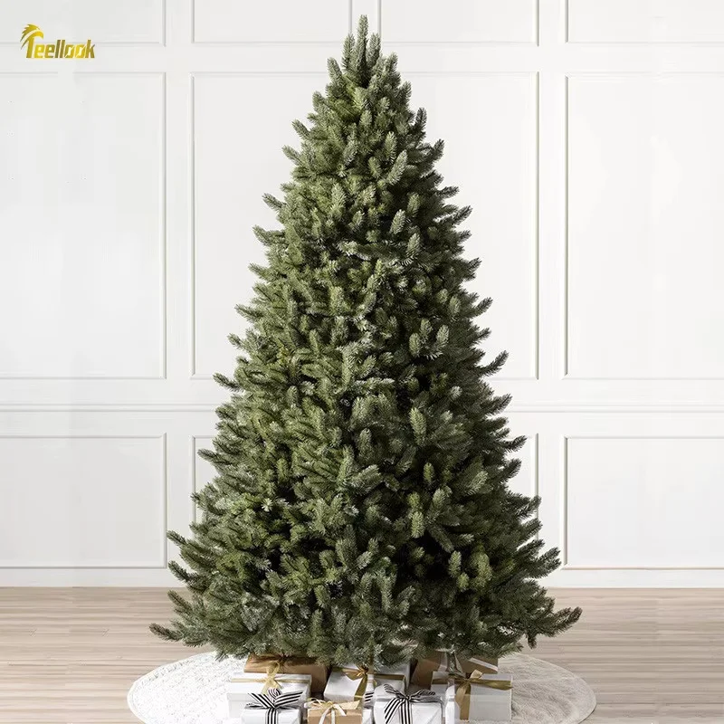 

Teellook 1.2m/5.0m Environmentally Friendly Material PE+PVC Hybrid Christmas Tree New Year Christmas Decoration