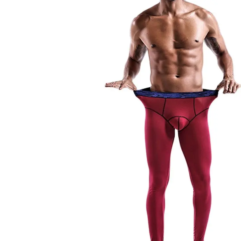 No-Wear Briefs For Men's Thermal Underwear Winter Modal Long Johns Underwear 2 In 1 Thermal Long Johns Warm men's Leggings Pant