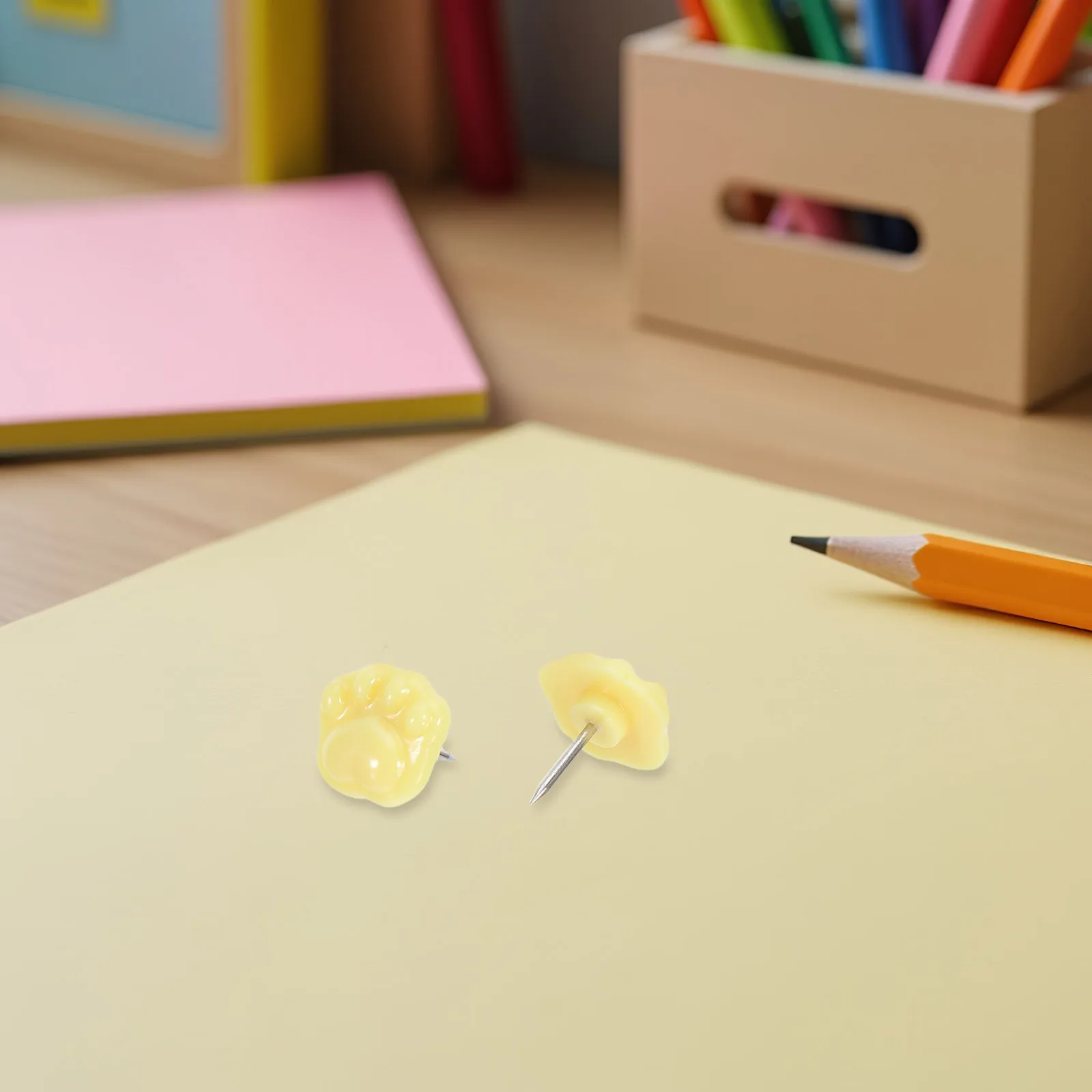 

30Pcs Cute Paw Push Pins Bear Claw Shaped Thumbtacks Decorative Cork Board Pushpins for School Office Bulletin Board Wall