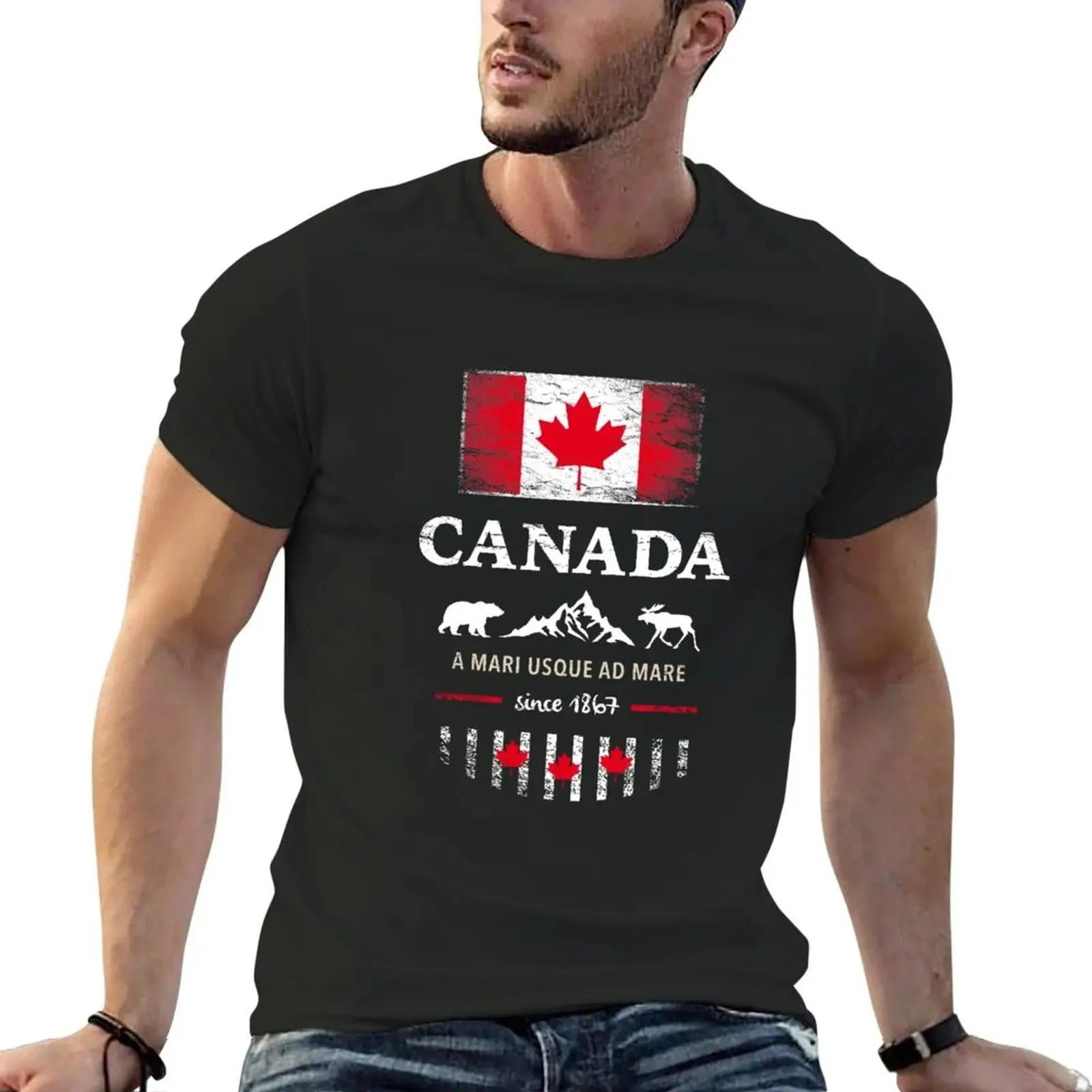 New Canada Maple Vancouver Montreal Toronto Maple Leaf T-Shirt oversized t shirt summer clothes mens t shirt Men tshirt TOP