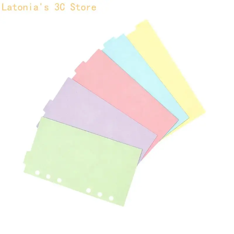 Multicolored Paper Dividers With Label Space For Easy File Classification X3UB