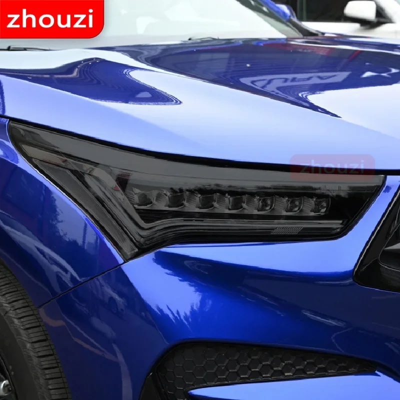 

2 Pcs For Acura RDX 2019-Present Car Headlight Tint Black Protective Film Vinyl Protection Transparent TPU Sticker Accessories