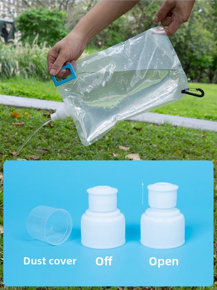 حقيبة ماء قابلة للطي خفيفة الوزن للرياضات الخارجية والتنزه، متوافقة مع منقي المياه SAWYER، معدات للتخييم والسفر