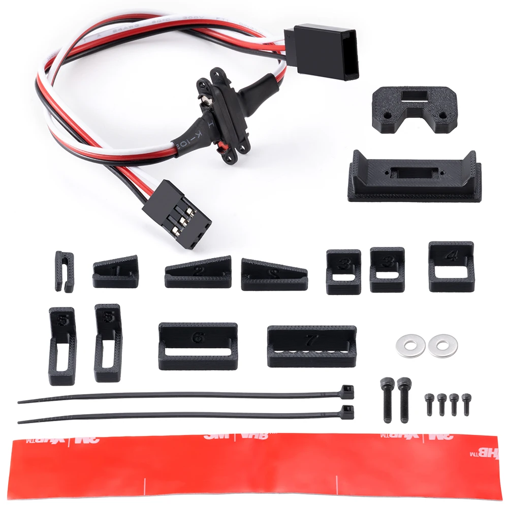 AXSPEED Magnetic Snap-on JR Extension Cable Kit for Arrma 1/14 MOJAVE GROM Mega 380 RC Car Upgrade Parts Accessories