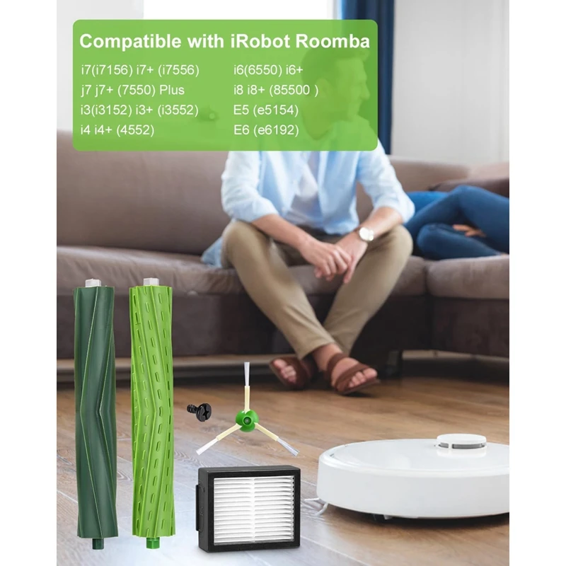 Запчасти для щеток, роликовый боковой фильтр для Irobot Roomba I7 I7 + I3 + I4 I4 + I6 I6 + J7 J7 + E5 E6 E7, всасывающая станция