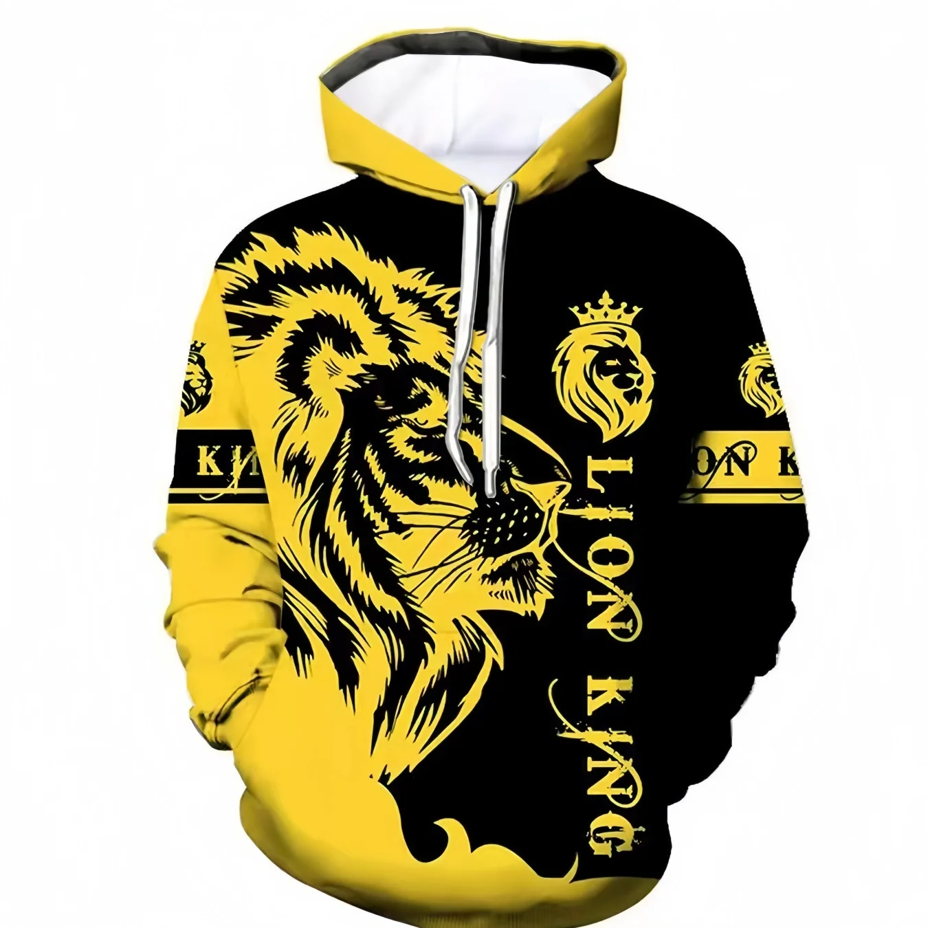 

Fashion Mighty Lion Pattern 3D Printed Hoodie For Men Animal Graphic Pullover Spring And Autumn Casual Sweatshirt Street Clothes