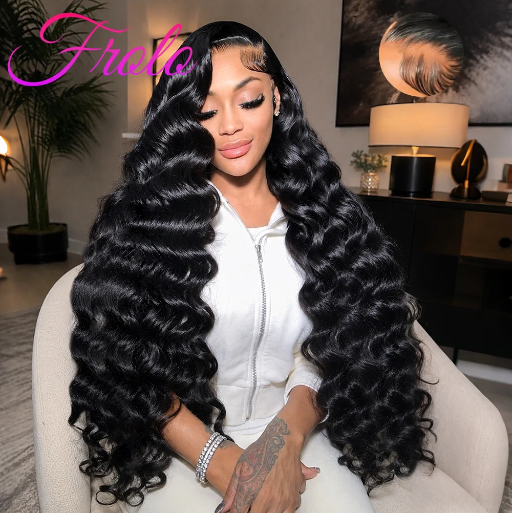 

30 Inch 13x6 Hd Lace Front Wigs Human Hair 210 Density Body Wave 13x4 Lace Frontal Human Hair Wigs For Women Pre Plucked Brazilian Black Wig