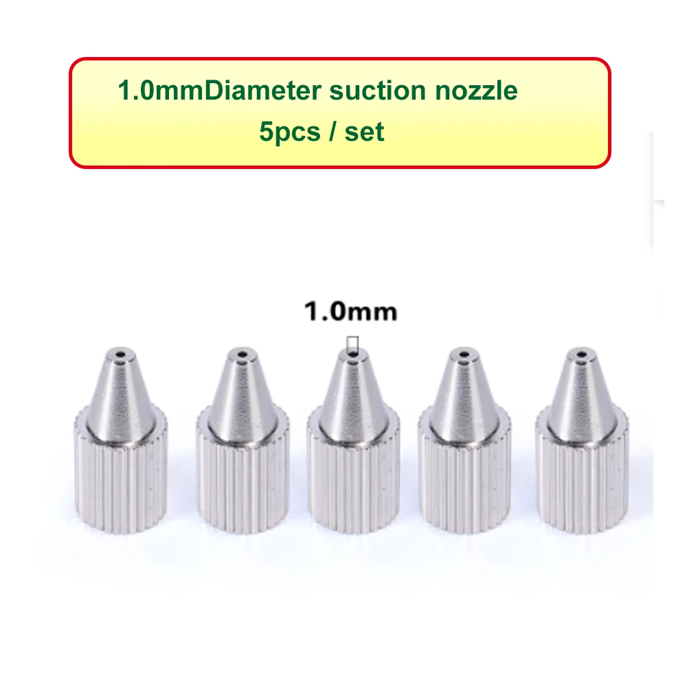 5pcs/Set Suction Nozzle Use for YIHUA 929D-V Electric Soldering Iron Tin Sucker Device  1.2mm Or 1.0mm  Diameter Suction Nozzle