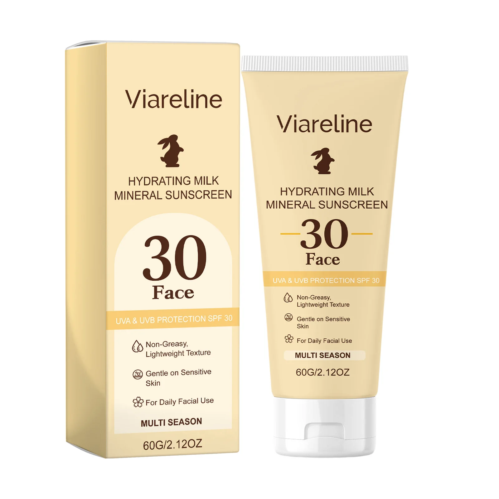 Moisturizing Mineral Protective Cream, Light Film Formation and Non-greasy Outdoor Convenient Application Skin Protection