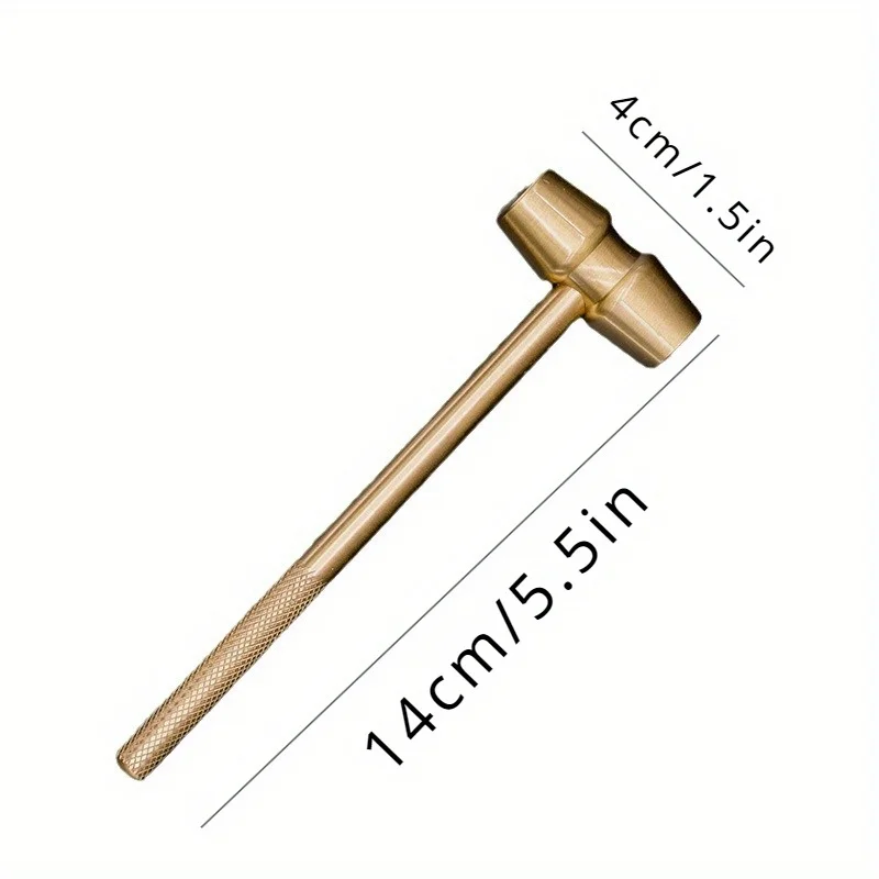 Zen Pure Brass All-Purpose Hammer - Safe from Explosions, Suitable for Both Indoor And Outdoor Applications, Perfect for Home