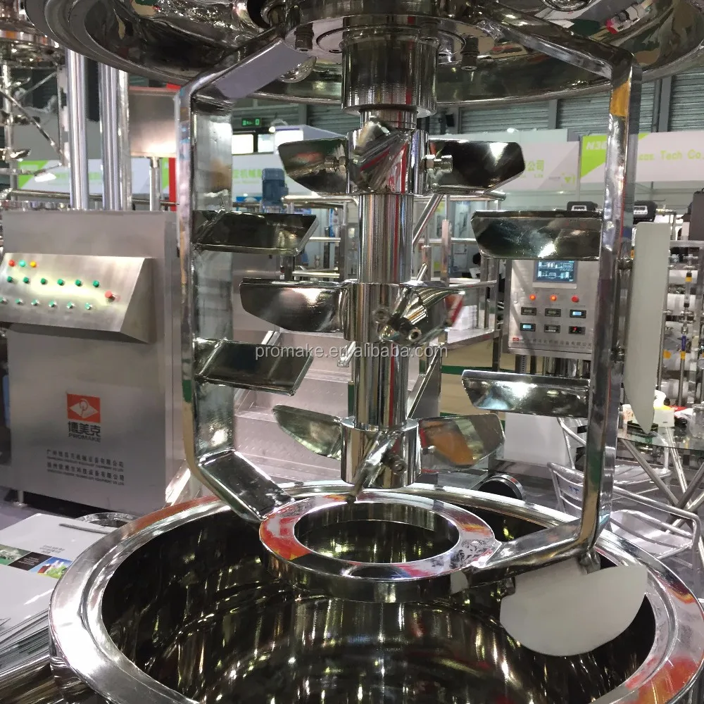 Vacuum Cosmetic Mayonnaise Making With Heating Food Grade Stainless Steel Homogenizer Emulsifier Mixer