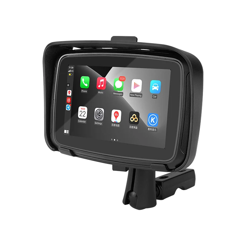 5 Inch GPS CarPlay Navigation Radio Android Radio Wireless Portable  Carplay Motorcycle Stereo System For  Benelli