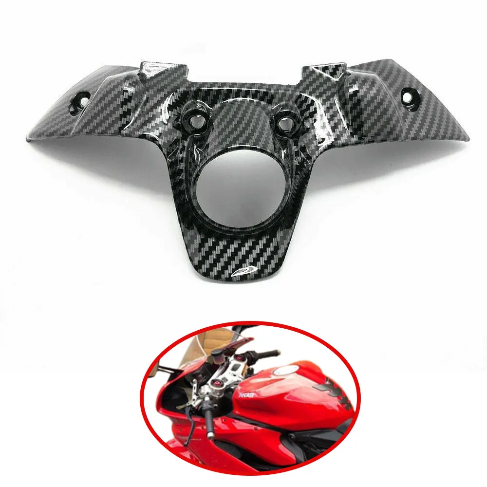 

Motorcycle Front Tank Switch Key Cover Fairing For Ducati 899 959 1199 1299 Panigale R S Carbon Fiber Paint Accessories