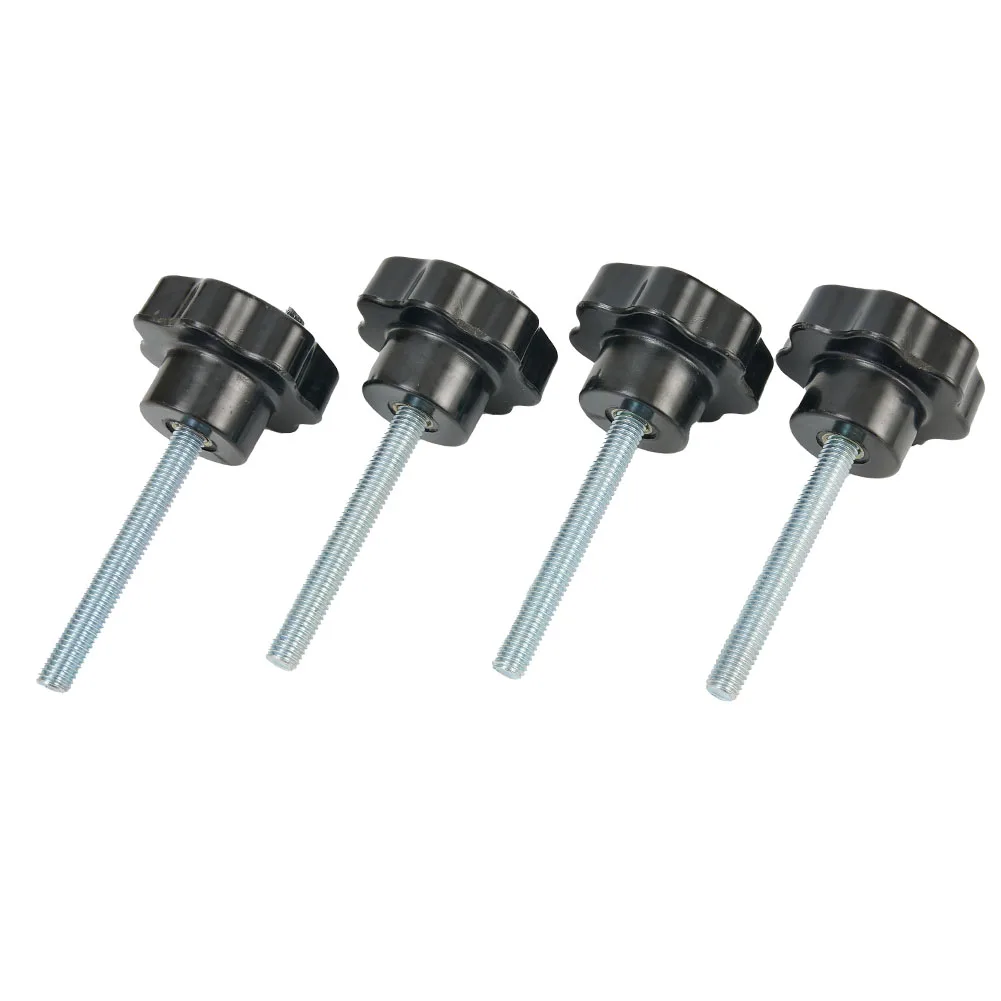 Knob Nut T-Slider Bolt M8x100mm With Plastic Knob Nut 4 Sets For Clamping Jigs & Fixtures Power Tool Accessories