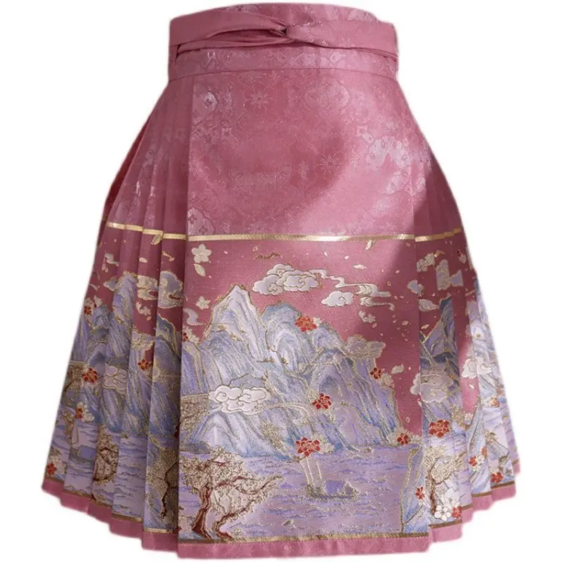 Summer 2025 Horse Face Skirt Women New Vintage Style Hanfu Chinese Style Tang Style Daily Skirt Woman
