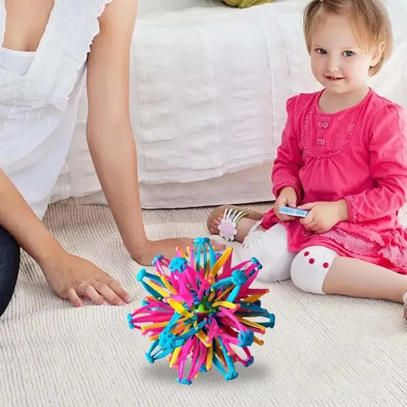 Expandable Magic Ball Expandable Breathing Ball Sphere Rainbow Shrinking Ball Variety Magic Stress Relief Toys