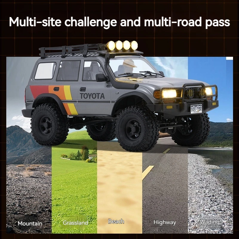 Fms 1:10 Simulation Fcx10 Cruz Lc80 Dual Speed Waterproof 2.4g Remote Control Off-Road Climbing Vehicle Professional Rc Model