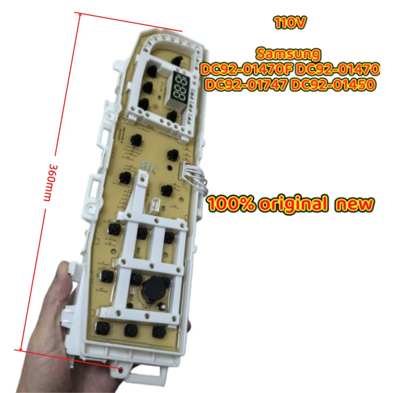 

100% оригинальная новая компьютерная плата для стиральной машины 110 В для Samsung DC92-01470F DC92-01470L DC92-01747 DC92-01450 Замена