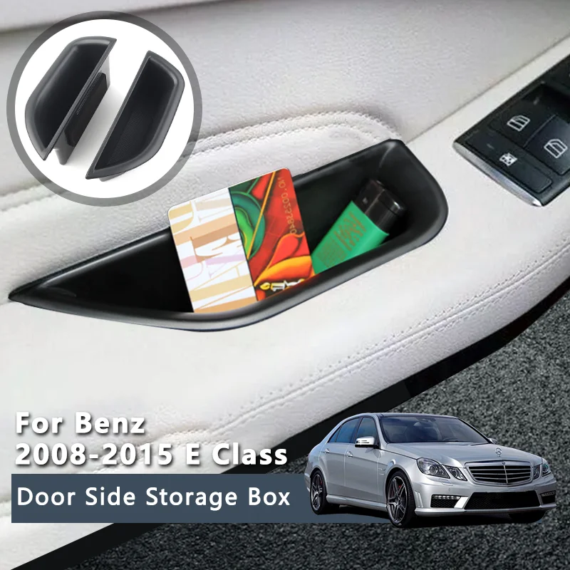 

Storage Box For Benz E-Class W212 Sedan E200 E300 E350 E400 2010 2011 2012 2013 2014 2015 2016 Door Handle Container Accessories