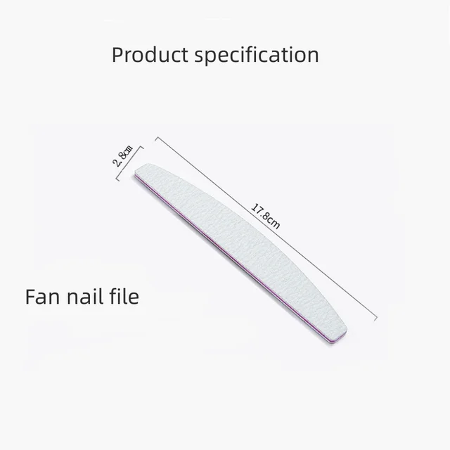 5pcs/10pcs/25pcs /Lot Professional Nail File Reusable Double Sided Emery Board(100/180 Grit) Nail Styling Manicure Tool 6