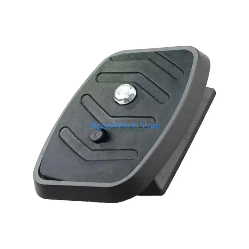 E06D Camera Mounting Adapter Base With Nonslip Rubber Pad Standard 1/4Inch Screw for Major Tripod Heads Fast Switching
