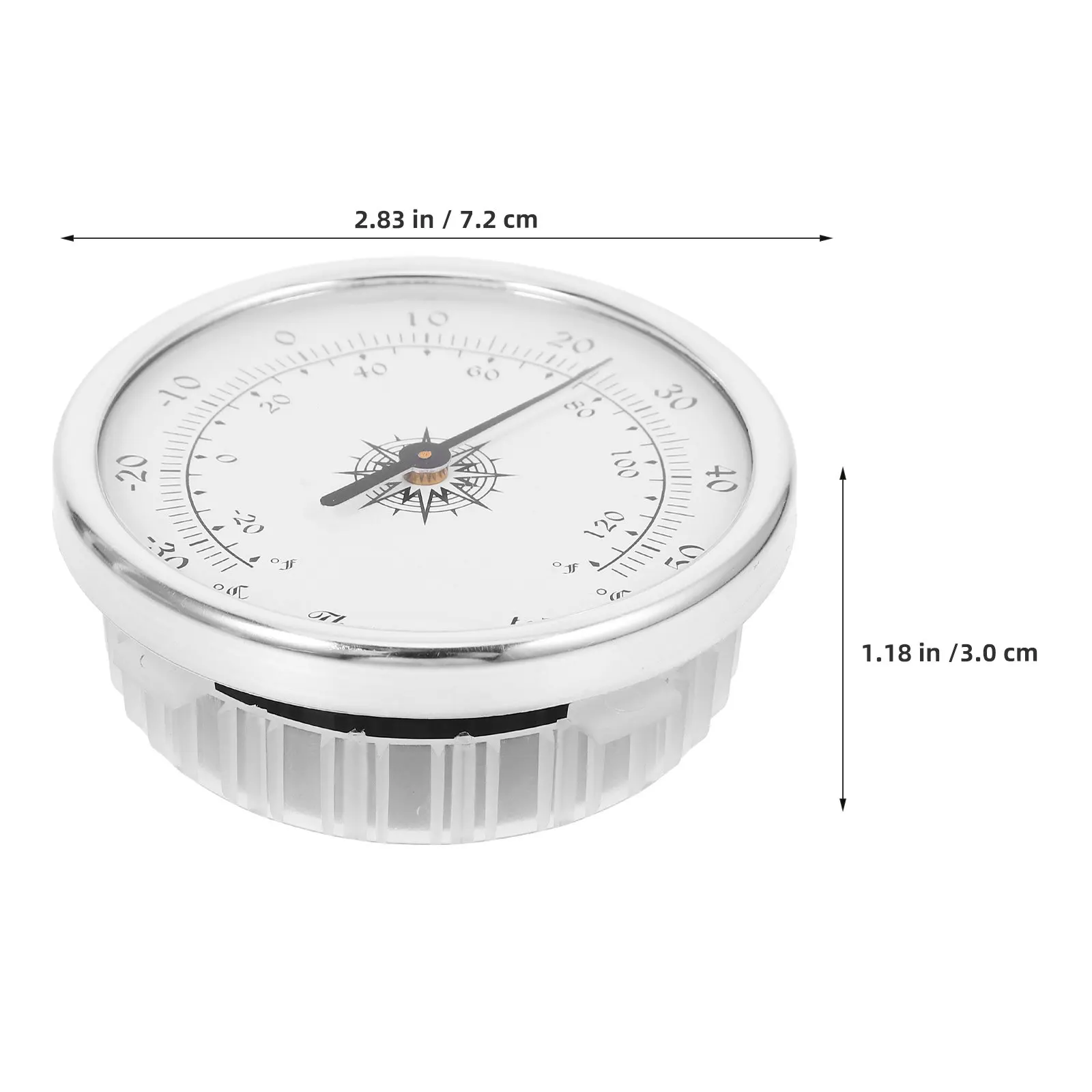 2Pcs Compact Wall Mount Thermometer Indoor Room Temperature Gauge for Home Greenhouse Office Garage Sauna Accurate Mini