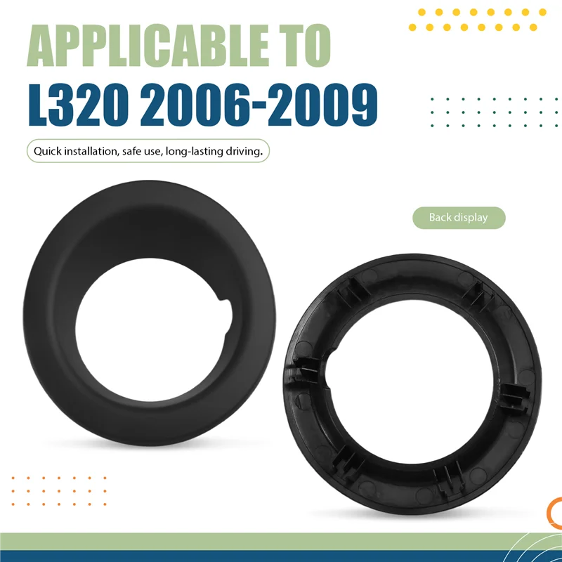 DXB000231LML Left Fog Lamp Cover Grille Front Bumper Fog Light Bezel For Land Rover Range Rover Sport L320 2005-2009-ABQF