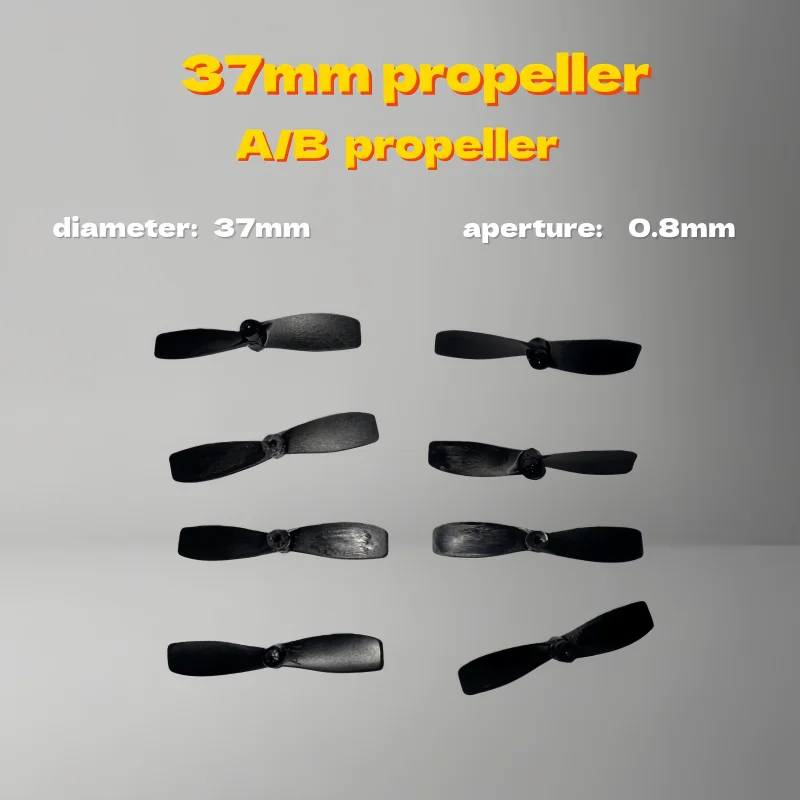 5/10pcs Remote-Controlled Aircraft, Differential Motor Propeller, 37mm Diameter, 0.8mm Hole Diameter, Reversible Propeller