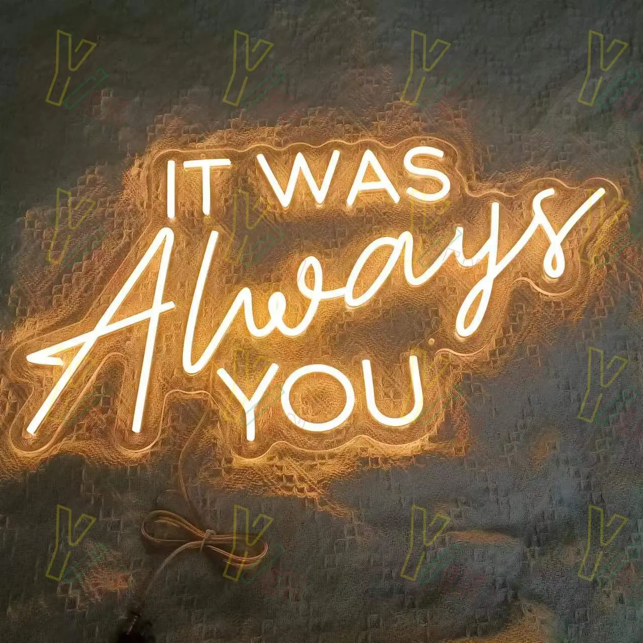 

USB It Was Always You Neon Sign, Wedding Neon Sign, Custom Neon Sign, 5v Neon Sign, USB Neon Sign