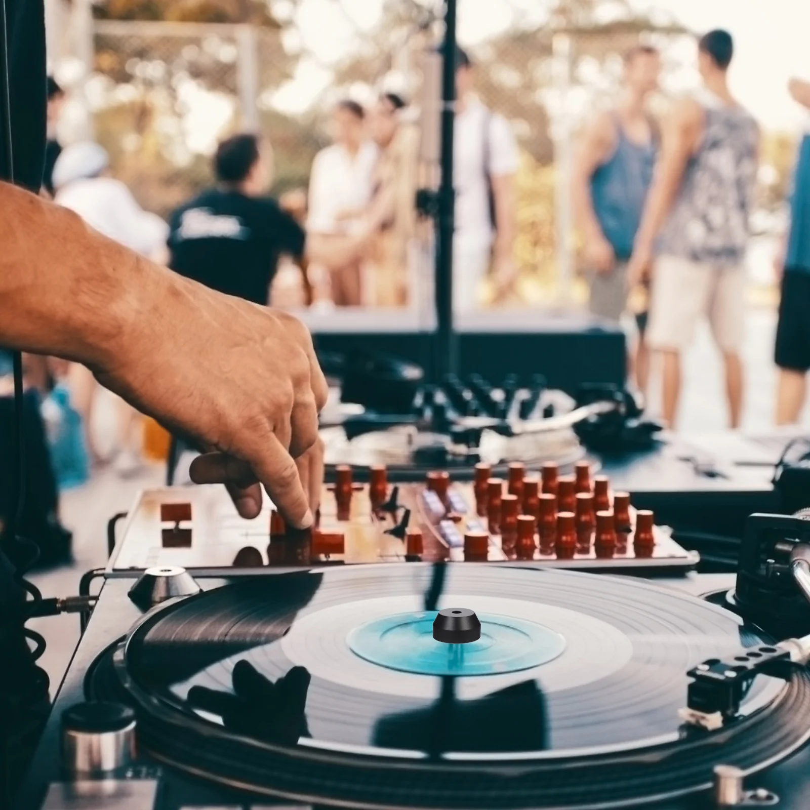 

Aluminum 45 Adapter for 7 Inch Vinyl Record Turntable Dome Professional Precision Turntable Accessory for Djs and Home Use