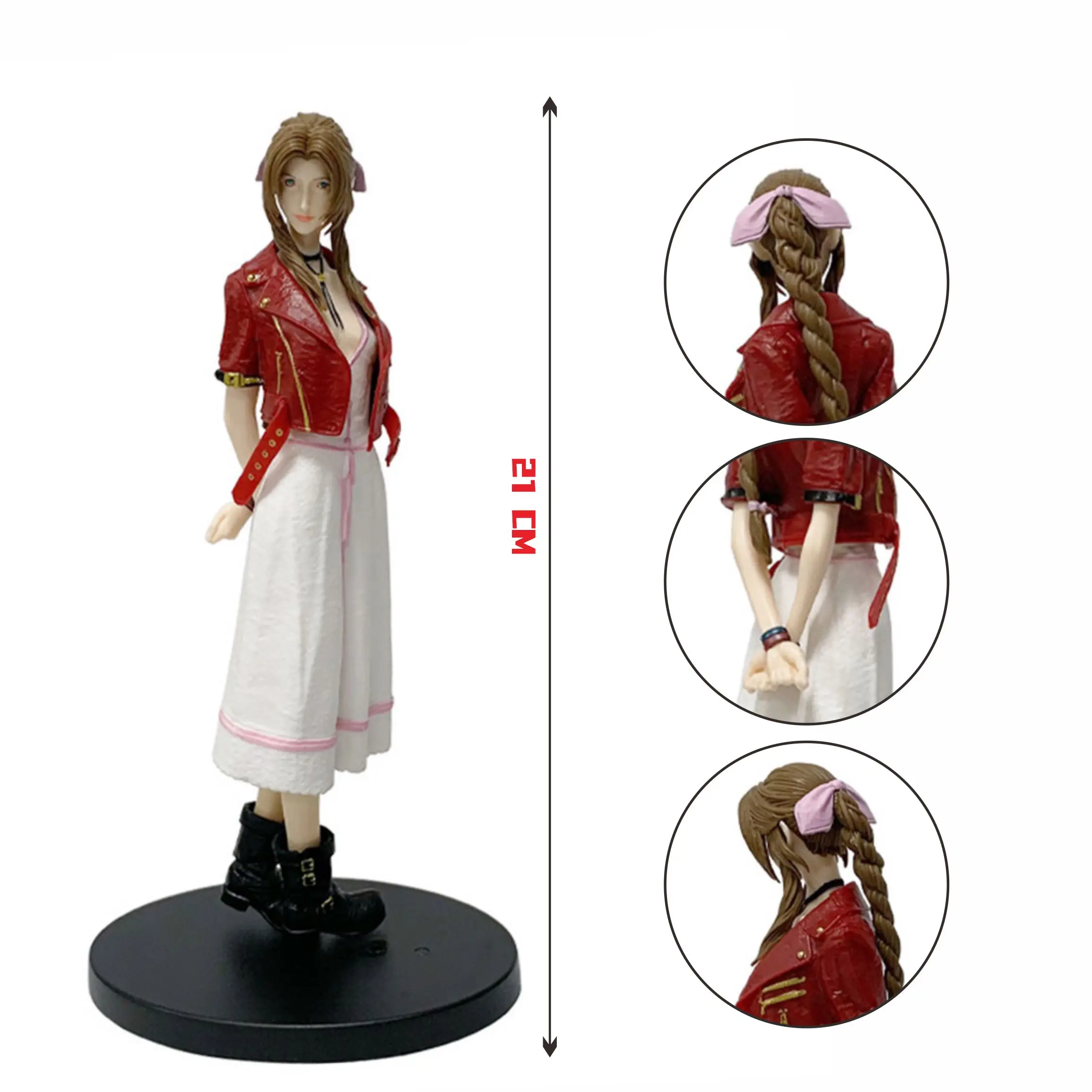 Remade Exquisite FF Couple Version Cloud Strife & Aerith Couple PVC Action Figures, Anime Collectible Model Toys, Perfect Holid