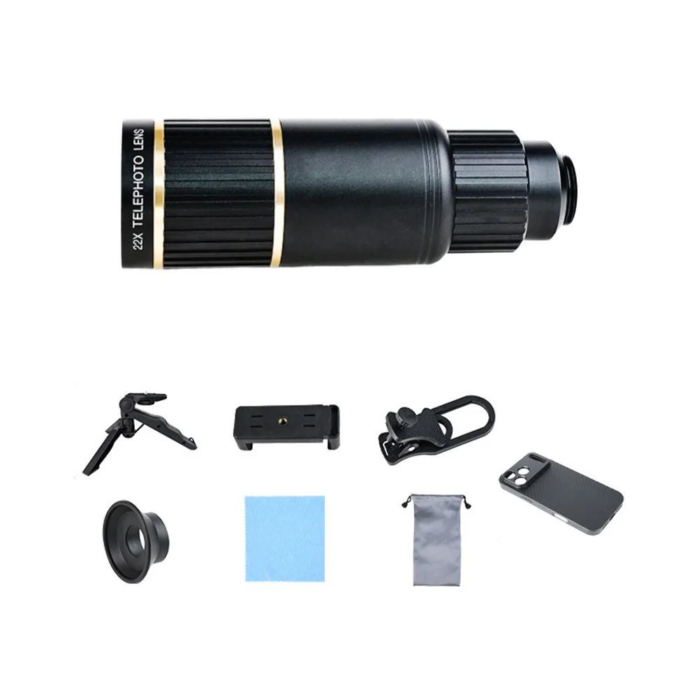 

Pro Max Compatible 22x Telephoto Lens for Smartphone Camera to Extend Optical Zoom Range Without External Power