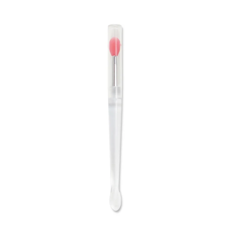 1 Stuk Multifunctionele Lipgloss Applicator Siliconen Lipborstels Met Stofkap Met Schep Lippenstift Borstels Make-Up Tool