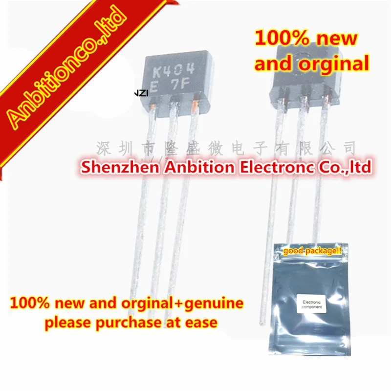 10pcs 100% new and orginal TO-92 K404 2SK404 HF Amp, AF Amp Applications  in stock