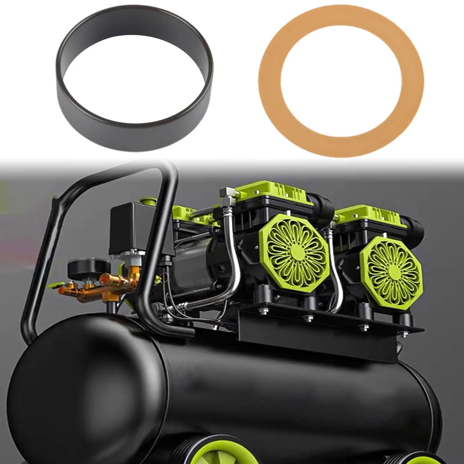 Oil Free Air Compressor Piston Ring Rubber Cylinder Sleeve Accessory for Silent Pump Use