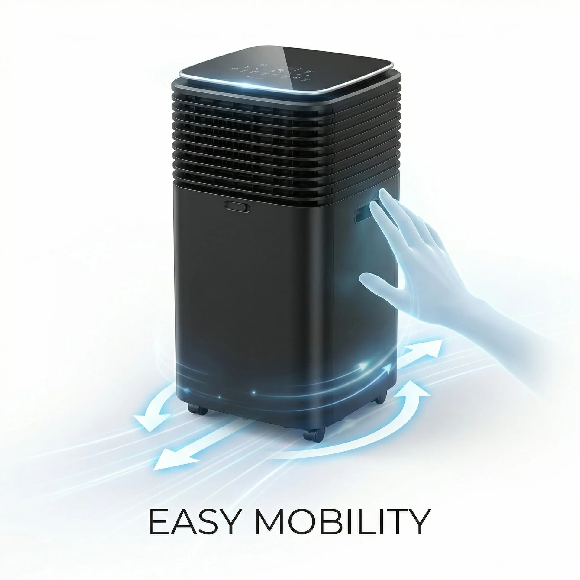 Portable air conditioner JF-107 dehumidification purification remote control touch screen cross-border