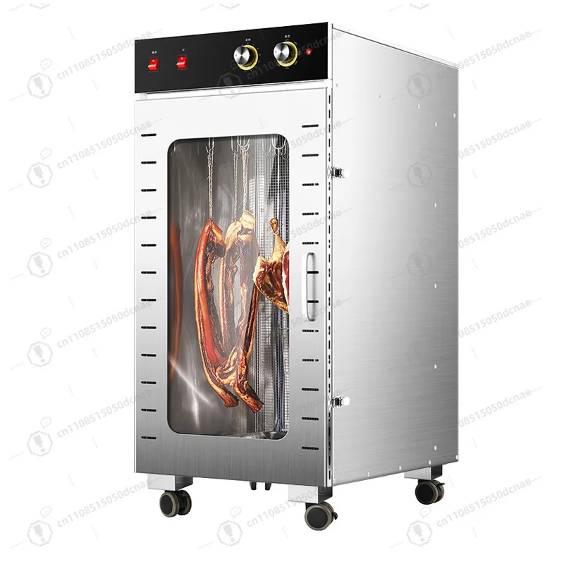 Deshidratador Industrial de Salchichas de 30 kg, Máquina para Hacer Salchichas Ahumadas, Deshidratador Multiusos para Carne de Pollo, Carne de Res y Cecina