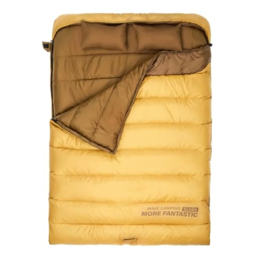

Double Sleepinag Bag for Adults Two Person Queen Size Camping Sleeping Bag for All Season Backpacking Hiking Cold Weather with