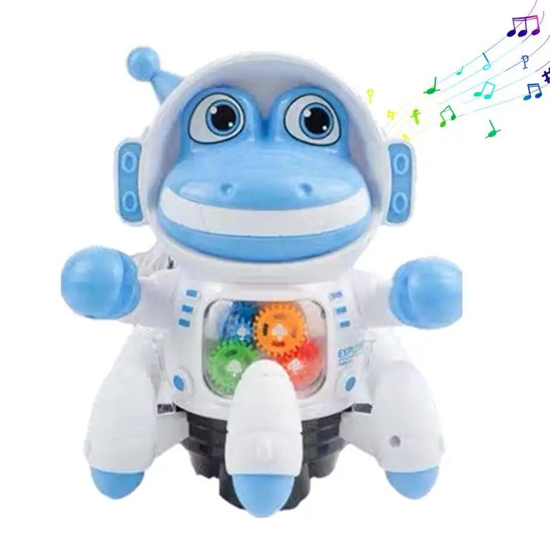 Dancing Frog Toy Electric Musical Crawling Frog Cute Dancing Electric Doll Walking Animal Frog Model Robot Children's Educationl